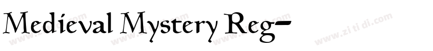 Medieval Mystery Reg字体转换